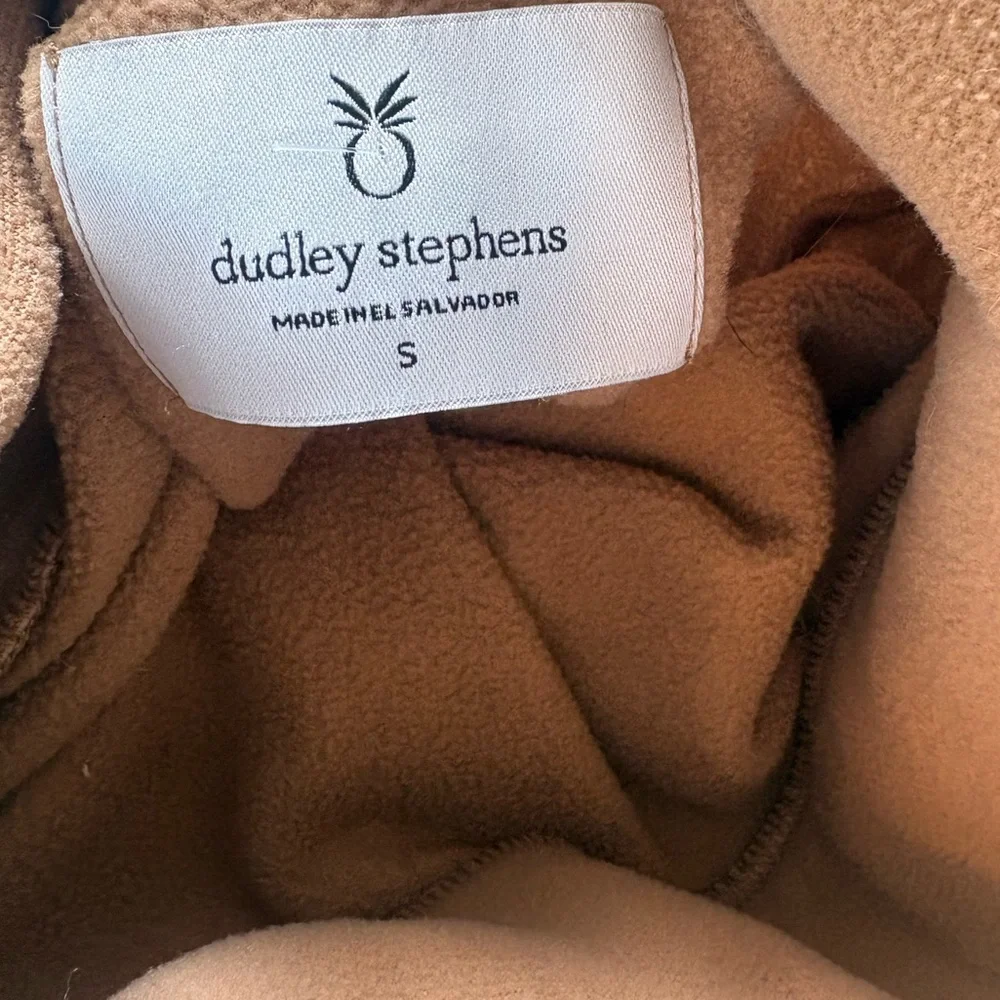 Dudley Stephens Park Slope Camel Vello Fleece Sweater Top Size Small
